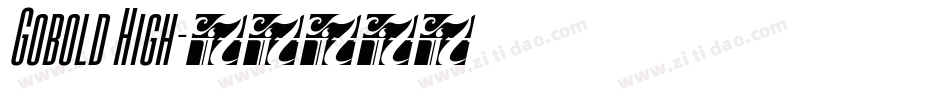 Gobold High字体转换